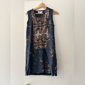 A.L.C 100% Silk Sera Tux Mini Shift Dress